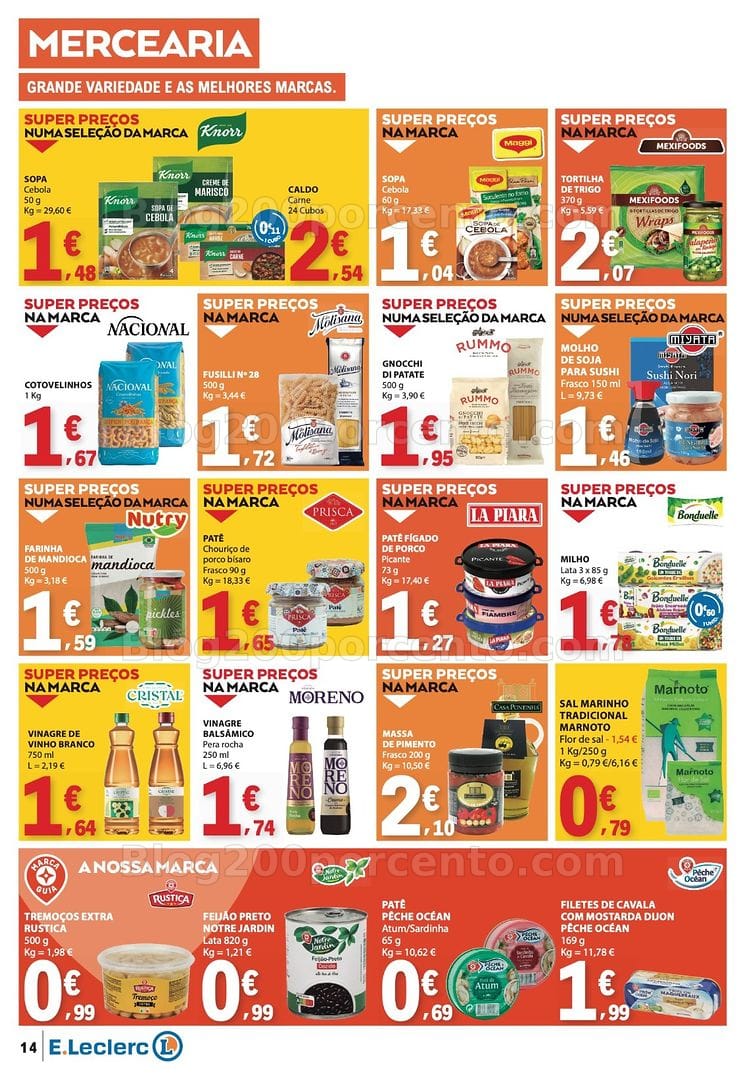 Antevisão Folheto E-LECLERC Promoções de 30 julho a 5 agosto